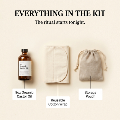 The Rituel Castor Oil Wrap Kit