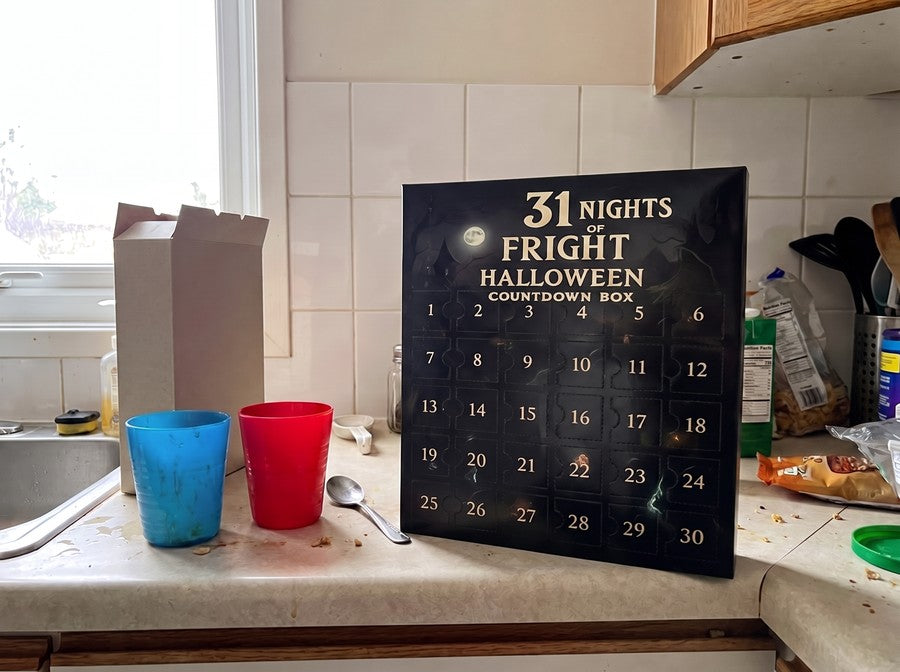 The countdown box on our kitchen counter
